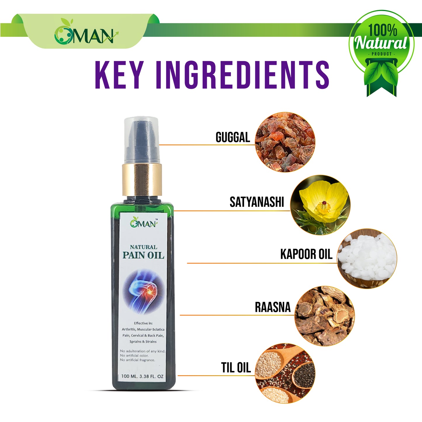 OMAN Natural Pain Oil
