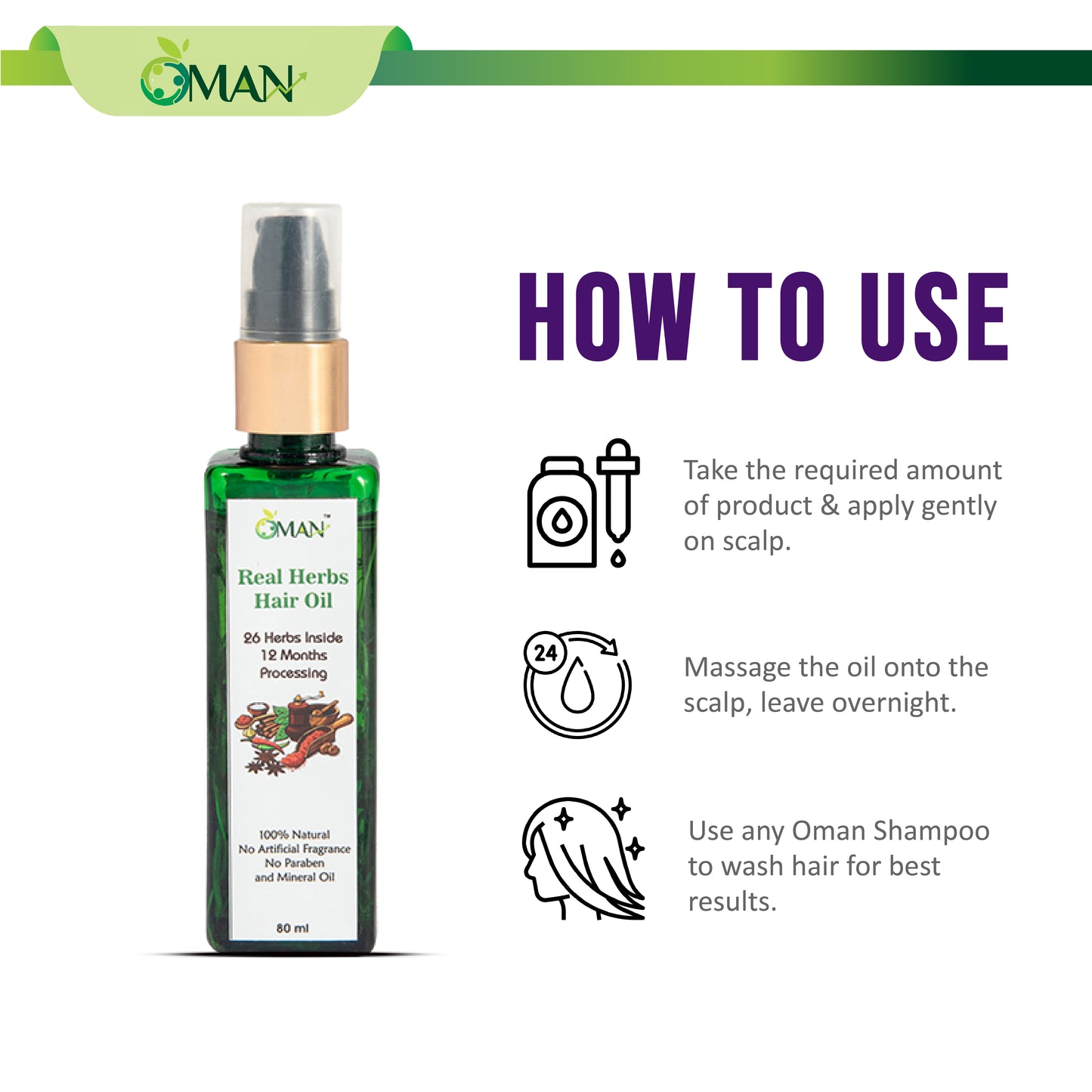 OMAN Real Herbs Hair Oil