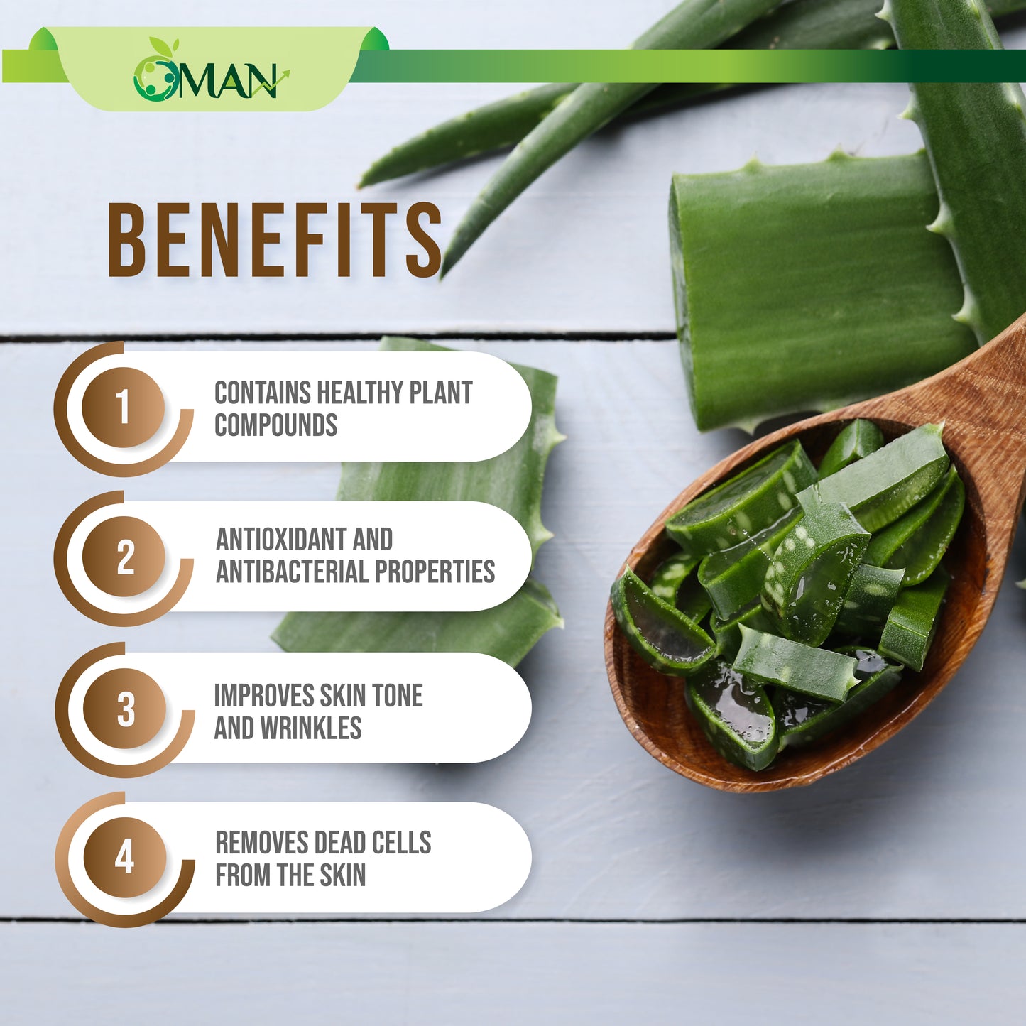 OMAN Natural Aloe Vera Gel